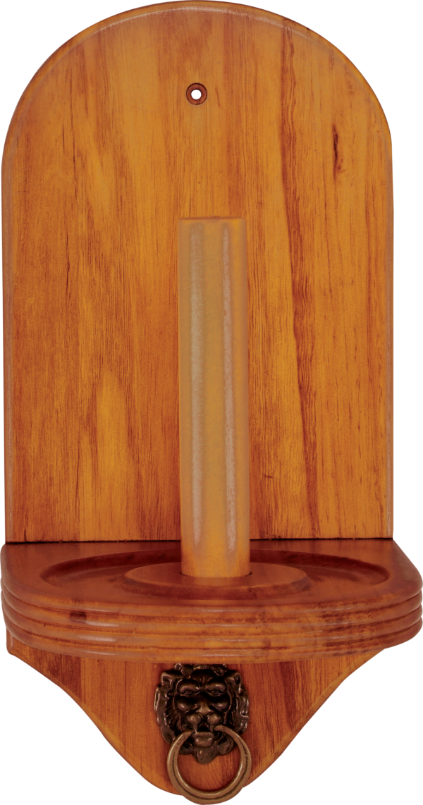 Cone Chalk Holder w/ Lion Ring - Honey